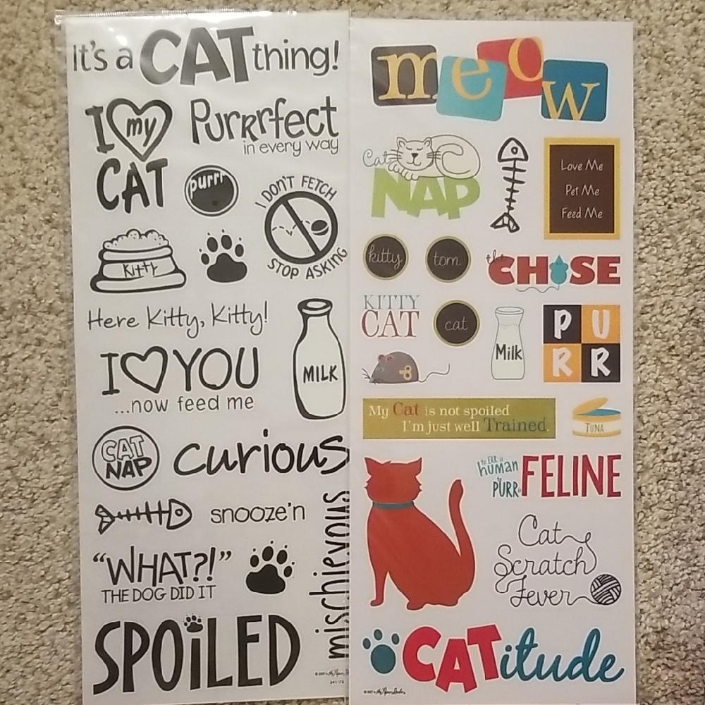 Cat-Themed Sticker Set - Multicolor - Picture 3 of 7